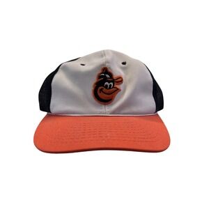 Vintage Retro 80s Baltimore Orioles Snapback Hat Mesh Trucker Cap MLB Baseball